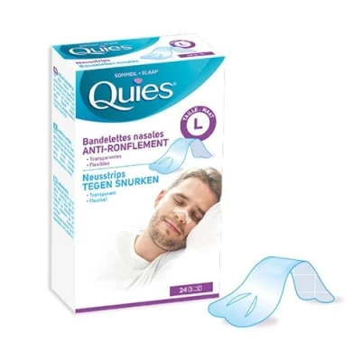 Afbeelding van Quies Tegen Snurken Neusstrips L 24