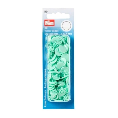 Afbeelding van Prym Drukknoop Color Snaps rond mint groen