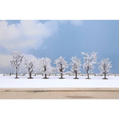 Afbeelding van NOCH 25075 Set bomen Winterbomen 80 tot 100 mm Sneeuwwit 7 stuk(s)