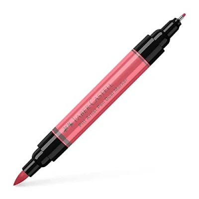 Afbeelding van Faber Castell tekenstift Pitt Artist Pen duo marker 131 koraal FC 162131