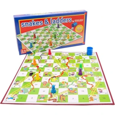 Afbeelding van Toyland® Jeu de société Serpents et Échelles familial traditionnel