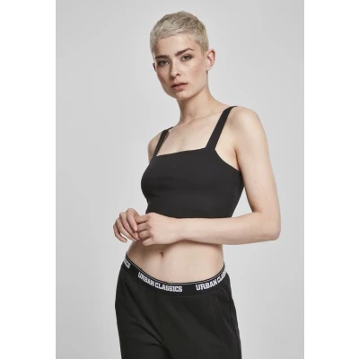 Afbeelding van Urban Classics Ladies Cropped TOP Top, Dames, Maat: XL, Black