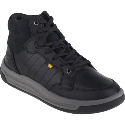 Afbeelding van Caterpillar Hautes CUIR APA CUSH MID Sneakers hoog, Heren, Maat: 43, Noir Leer