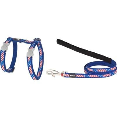 Afbeelding van Hondentuigje Red Dingo US Flag 21 35 cm Blauw