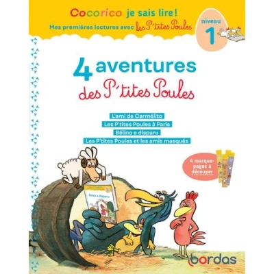 Image de Cocorico Je sais lire ! 1res lectures 4 aventures P&#039;tites Poules Niveau 1 Tome