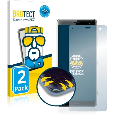Afbeelding van BROTECT Screenprotector voor Sony Xperia XZ3 Folie Beschermfolie transparant volledig dekking (2 Stuks)
