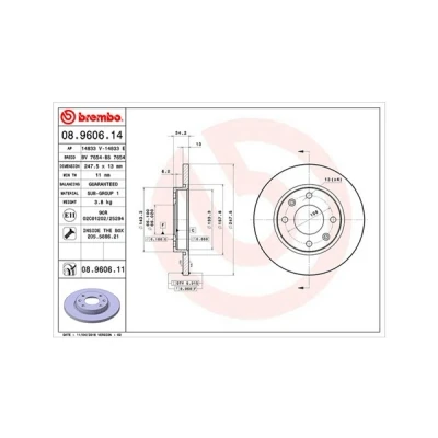 Afbeelding van MAGNETI MARELLI Remschijf PEUGEOT: 206 Hatchback, 206+ 306 Hatchback 247, 247mm 13mm 4 66mm volledig 360406102500 Remschijven