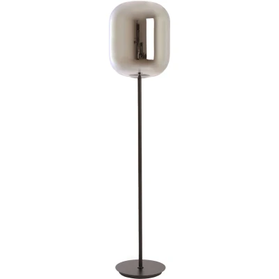 Afbeelding van Light&amp;living Vloerlamp Ø35x160 cm JULIA glas smoke+zwart