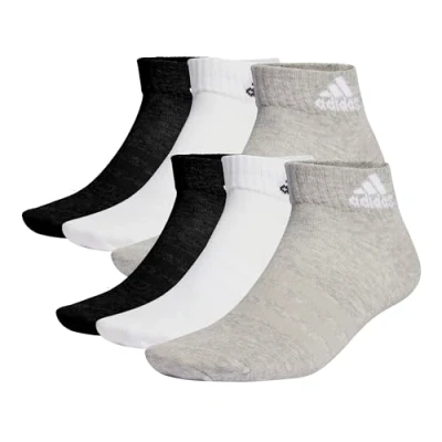 Afbeelding van adidas Sportswear Dunne en Lichte Enkelsokken 6 Paar Unisex Grijs 31 33
