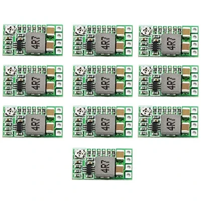Afbeelding van ZkeeShop 10 stuks Mini Step Down Power Supply Module DC 4,5 24 V, 12 V naar 5 3 A, spanning, Buck Converter verstelbaar, 1,8 2,5 3,3 9