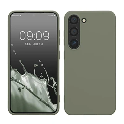 Afbeelding van kwmobile telefoonhoesje geschikt voor Samsung Galaxy S23 Hoesje smartphone Back cover in grijsgroen