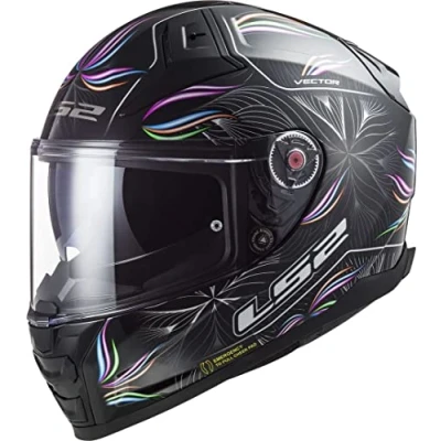 Afbeelding van LS2, Integraalhelm Vector II Tropical, zwart wit M