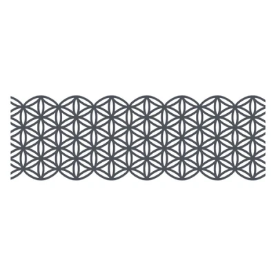 Image de Folia washi ruban adhésif gris fleurs (50 mm x 5 m)