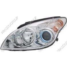 Afbeelding van PRASCO HN0404914 Koplampen Links H7, H1 Met regelmotor voor LWR HYUNDAI: i30 I Hatchback, Estate