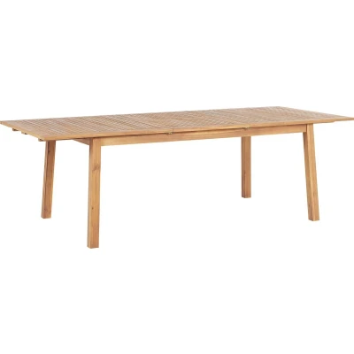 Afbeelding van Beliani CESANA Tuintafel Lichte houtkleur 100 x 180/240 cm Acaciahout