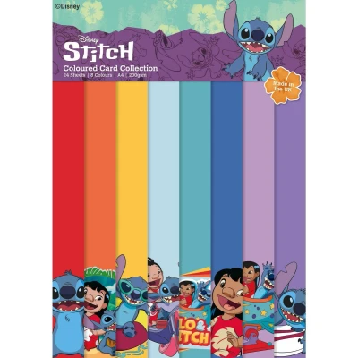 Afbeelding van Lilo and Stitch Coloured Card A4 Pack