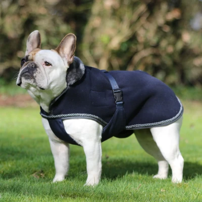 Image de Bucas Couverture pour Chien Show Line Marine/Gris 40cm
