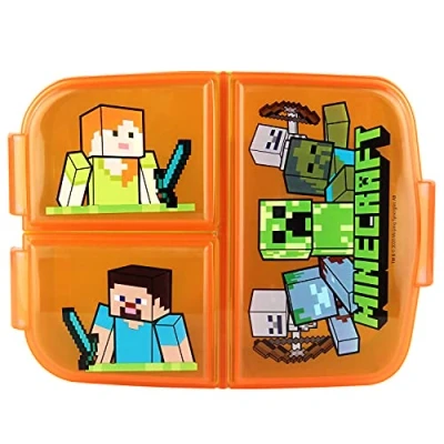 Image de Minecraft 3geteilte Brotdose: Großes Fach: ca. 348 ml, kleine Fächer: je 175 PP