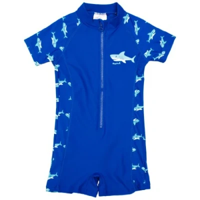 Afbeelding van Playshoes UV bescherming eendelig haaienpak voor kinderen, uniseks, 1 stuk, Hai