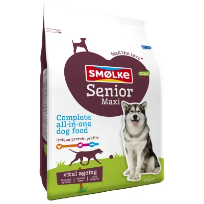 Afbeelding van Smolke Senior Maxi Kip&amp;Lam&amp;Vis Hondenvoer 3 kg