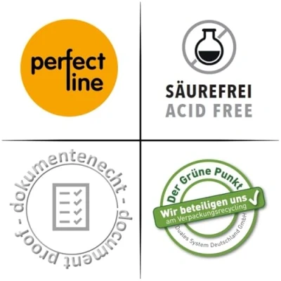 Afbeelding van perfect line 25 schriftomslagen DIN A5 transparant, schriftomslag flexibel &amp; afwasbaar, boekbescherming met boekband, beschermhoes voor werk, omslagen schoolschriften