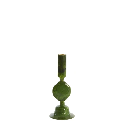 Afbeelding van Light &amp; Living Kandelaar KUMOPA Ø10x25cm Groen