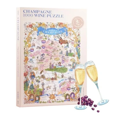 Afbeelding van Champagne Wine Puzzle 1000 stuks 48 x 68 cm gemaakt door sommeliers