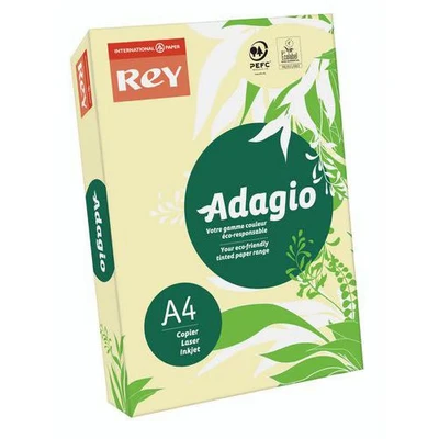 Afbeelding van Rey Adagio Glad 104 micron kanariegeel A4 (210 x 297 mm) 80 g/m² 500 vel(len) riem reprografisch papier (pak van 5)