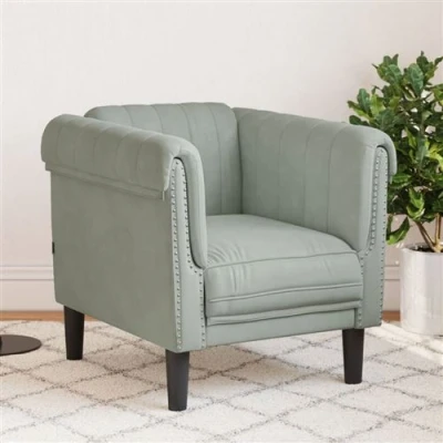 Afbeelding van Fauteuil fluweel lichtgrijs