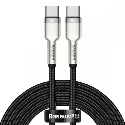 Afbeelding van Baseus Cafule Series USB C naar kabel Metaal 100 Watt 2 meter Zwart