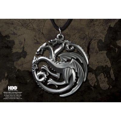 Afbeelding van Noble Collection Hanger Game Of Thrones: Targaryen Pendant 4 Cm Zilver