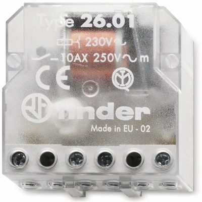 Afbeelding van Finder 26.01.8.024.0000 Stroomstootschakelaar Inbouw 1x NO 24 V/AC 10 A 2500 VA 1 stuk(s)