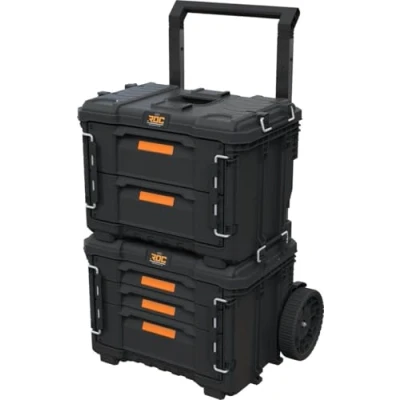 Afbeelding van Keter Pro Gear XL 3 Drawers+cart + 2 Drawers Zwart