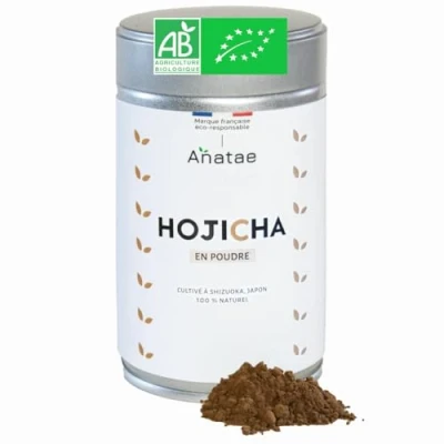 Image de Anatae Marque française thé hojicha bio japonais 100% poudre de vert pour traditionnel, latte ou pâtisserie (70)