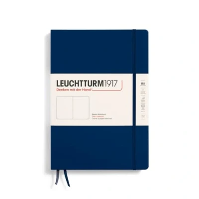 Afbeelding van Leuchtturm 1917 Hardcover B5 18 x 25.5 cm Notitieboek Marine blanco