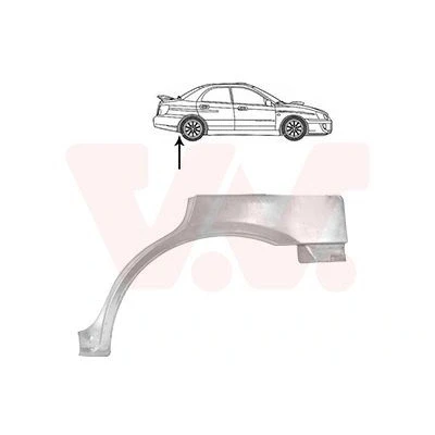 Afbeelding van VAN WEZEL 5132147 Spatbordverbreders Links achter