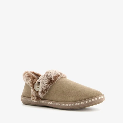 Afbeelding van Skechers COZY Campfire Pantoffels, Dames, Maat: 37, Dark taupe Schoenen