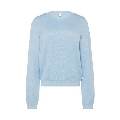 Afbeelding van QS MIT Struktur Trui, Dames, Maat: Medium, Hellblau