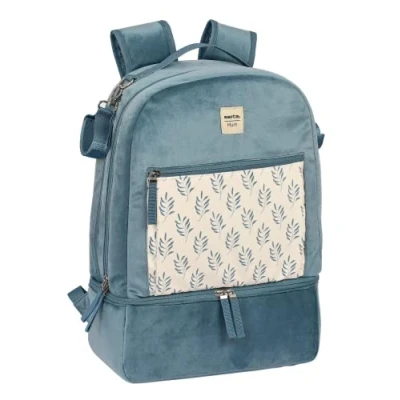 Afbeelding van Backpack Accessories Baby Safta Mum Leaves Turkoois (30 x 43 15 cm)