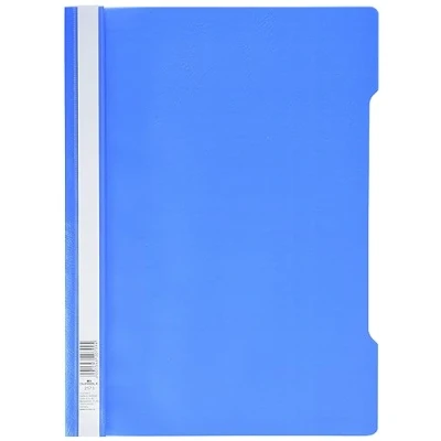 Afbeelding van Durable 257306 Lamellenmap, A4, met transparante omslag, blauwe achterkant, 50 stuks