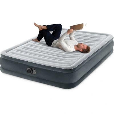 Afbeelding van Intex Dura Beam Comfort Plush Mid Rise Full Luchtbed Grijs Luchtbedden