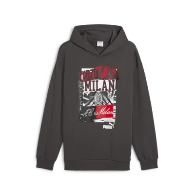 Afbeelding van Puma AC Milan Hoodie Shadow gray black, Heren, Maat: Small, black