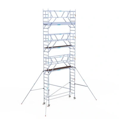 Afbeelding van Rolsteiger 0.75x3.05x9.20m lichtgewicht platformen incl. dubbele voorloopleuningen