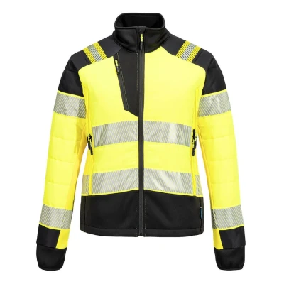 Afbeelding van PW3 Hi Vis Hybride Baffle Jack voor Dames maat L, Yellow/Black