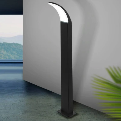 Afbeelding van EGLO Fiumicino Led buitenlamp, 1 lichts bolderlamp van aluminium, kunststof, kleur: zwart, wit, IP44