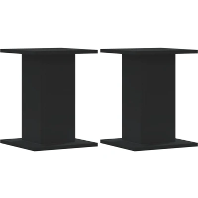 Afbeelding van vidaXL Speakerstandaards 2 st 30x30x40 cm bewerkt hout zwart
