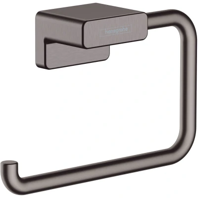 Afbeelding van Hansgrohe AddStoris closetrolhouder zonder klep Brushed Black