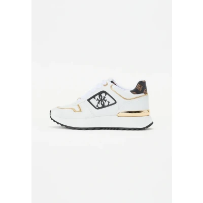 Afbeelding van Guess Koyaa Sneakers laag, Dames, Maat: 37, White/brown Pu