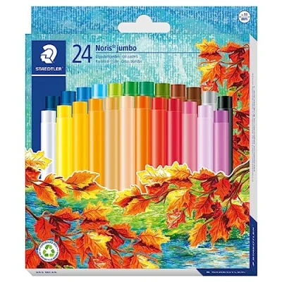 Afbeelding van STAEDTLER Noris jumbo oliepastel krijt set 24 st