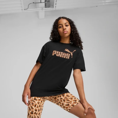 Afbeelding van Puma Animal LOGO Infill TEE Unisex Tshirt print voor kinderen, Maat: 140, Black